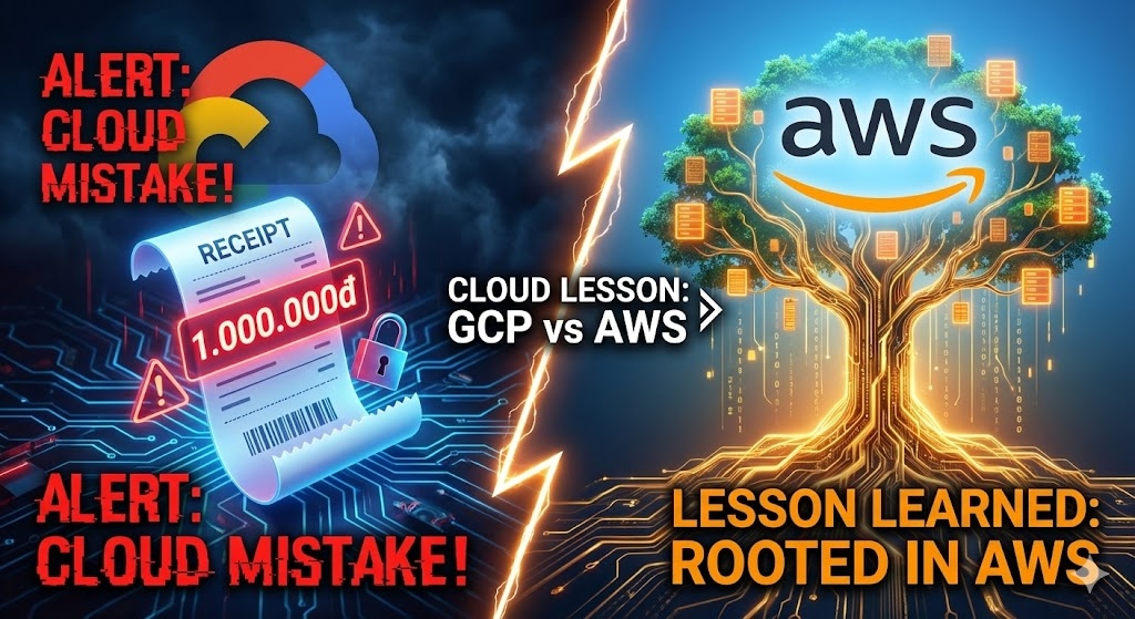Từ 1 Triệu Đồng 'Tiền Ngu' Bên GCP Đến Hành Trình Học AWS Từ Gốc Rễ