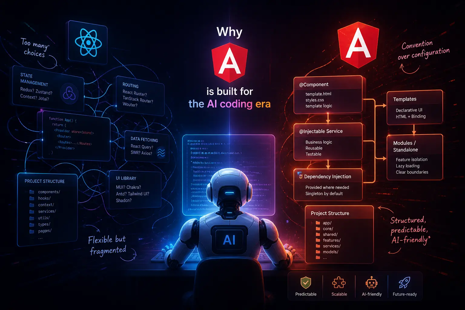 Lợi thế Kiến trúc của Angular trong Kỷ nguyên AI